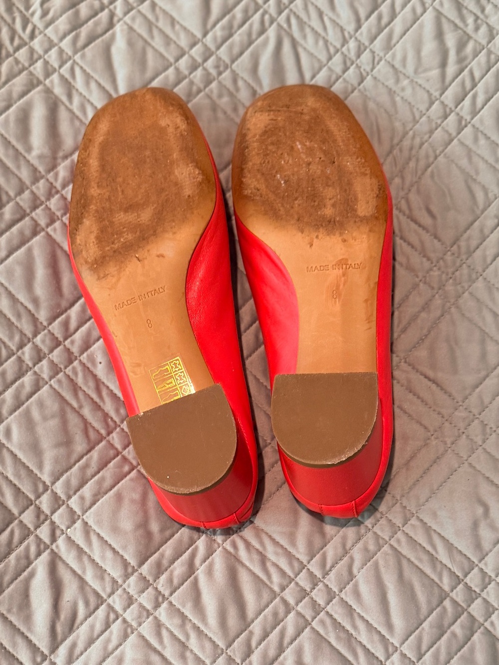 EVERLANE Day Heel in Classic, Retired Poppy Red Leather - Picture 8 of 8